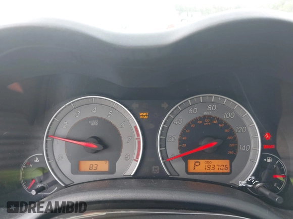 2010 Toyota Corolla with VIN 1NXBU4EE1AZ341809, listed as a IAAI auction lot 42482159 with 193,706 mi miles and . Bid and sale history available at DreamBid. Image 7.