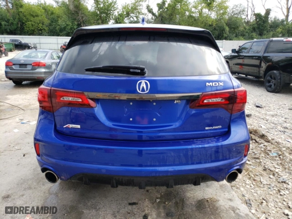 2020 Acura MDX w/Technology/A-Spec Pkg with VIN 5J8YD4H0XLL022983, listed as a Copart auction lot 66556894 with 0 mi miles and Salvage Title. Bid and sale history available at carsss.com. Image 6.