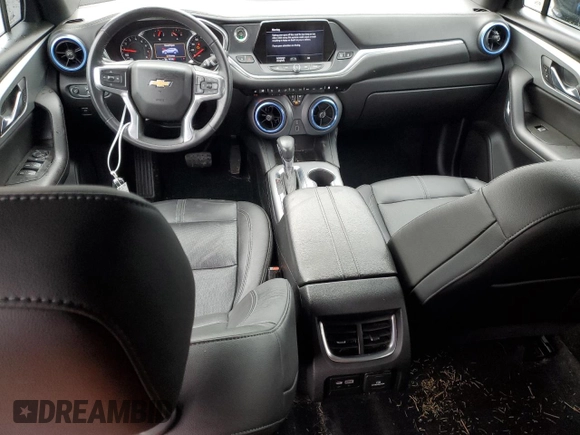 2020 Chevrolet Blazer LT with VIN 3GNKBJRS6LS620921, listed as a Copart auction lot 46975135 with 99,508 mi miles and Salvage title. Bid and sale history available at DreamBid. Image 8.