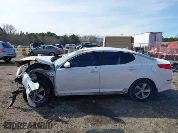 2015 Kia Optima LX with VIN 5XXGM4A75FG386704, listed as a IAAI auction lot 41344996 with 266,993 mi miles and . Bid and sale history available at DreamBid. Image 13.