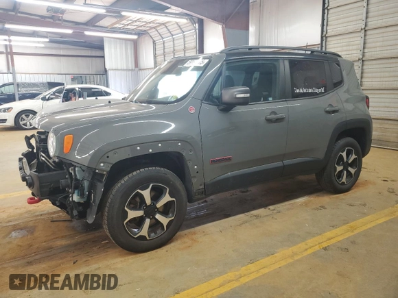 2020 Jeep Renegade Trailhawk с VIN ZACNJBC18LPL04515, выставлен на аукционе Copart как лот 59197775 с пробегом 122 615 миль миль и Списание • Salvage title. История ставок и продаж доступна на DreamBid. Изображение 1.
