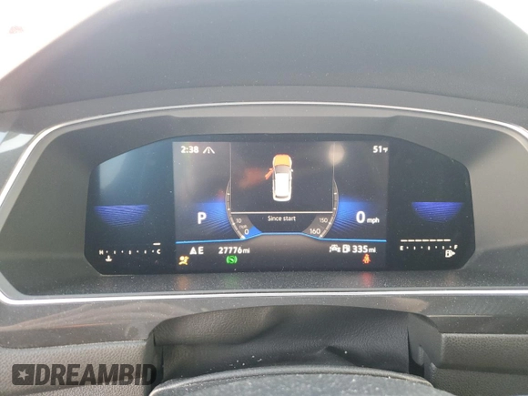 2022 Volkswagen Tiguan SE R-Line Black with VIN 3VV8B7AX8NM071695, listed as a Copart auction lot 87423714 with 27,776 mi miles and Salvage Title. Bid and sale history available at DreamBid. Image 9.