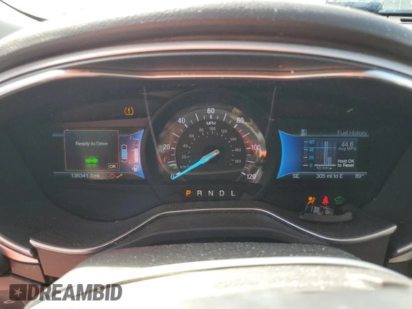 2015 Ford Fusion SE Hybrid z VIN 3FA6P0LU7FR102723, wystawiony jako Copart lot #62334345 z przebiegiem 136 341 mil mil oraz Nie do naprawy • Non repairable. Historia ofert i sprzedaży dostępna na DreamBid. Obrazek 9.