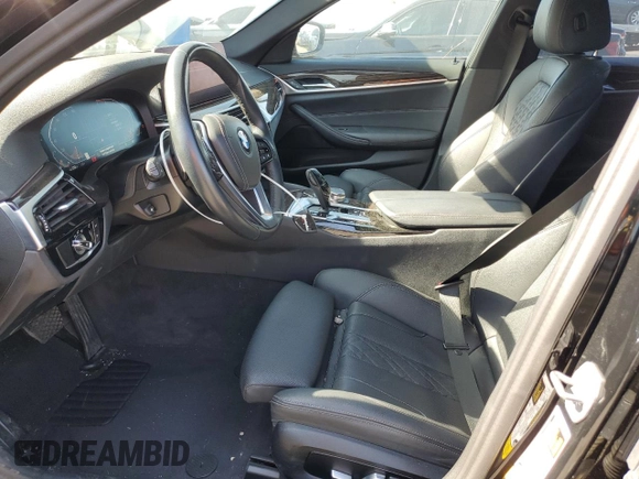 2023 BMW 5 Series 530i with VIN WBA53BH05PCM01563, listed as a Copart auction lot 55525515 with 23,371 mi miles and Salvage title. Bid and sale history available at DreamBid. Image 7.