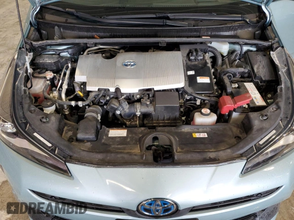 2022 Toyota Prius LE with VIN JTDL9MFU3N3034315, listed as a Copart auction lot 57041045 with 77,307 mi miles and Salvage title. Bid and sale history available at DreamBid. Image 12.