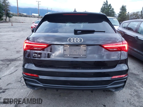 2020 Audi Q3 S line Prestige with VIN WA1FECF38L1056341, listed as a Copart auction lot 35998373 with 29,876 mi miles. Bid and sale history available at carsss.com. Image 6.