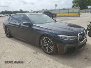 2020 BMW 7 Series 750i xDrive with VIN WBA7U2C04LGJ59672, listed as a Copart auction lot 60959675 with Not provided miles and Salvage title. Bid and sale history available at DreamBid. Image 4.