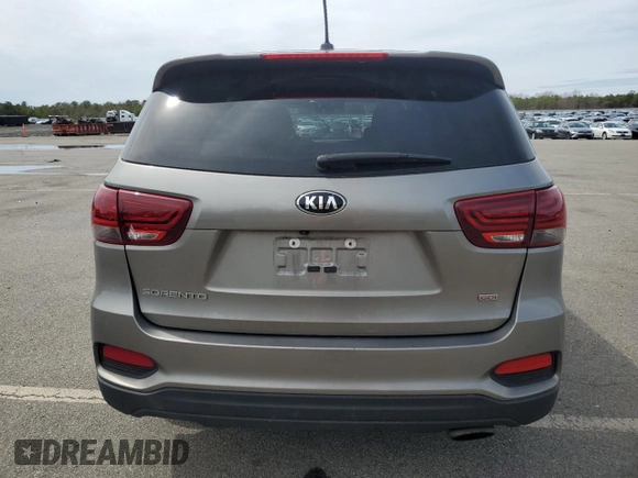 2019 Kia Sorento LX with VIN 5XYPGDA37KG454575, listed as a Copart auction lot 51808155 with 129,790 mi miles and Salvage Title. Bid and sale history available at carsss.com. Image 6.