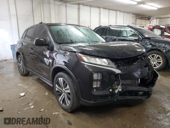2020 Mitsubishi Outlander ES with VIN JA4AP3AU6LU013992, listed as a Copart auction lot 53069615 with 13,815 mi miles and Salvage title. Bid and sale history available at DreamBid. Image 4.