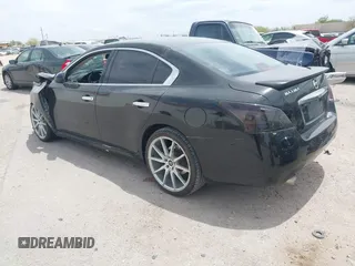 2012 Nissan Maxima S with VIN 1N4AA5AP1CC819585, listed as a IAAI auction lot 42244364 with 180,488 mi miles and . Bid and sale history available at DreamBid. Image 3.
