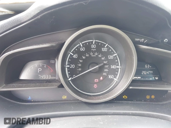 2018 Mazda 3 Touring with VIN 3MZBN1L31JM225108, listed as a IAAI auction lot 41959304 with 74,933 mi miles. Bid and sale history available at carsss.com. Image 7.