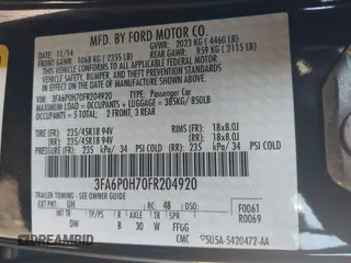 2015 Ford Fusion SE с VIN 3FA6P0H70FR204920, выставлен на аукционе IAAI как лот 42571388 с пробегом 123 979 миль миль и . История ставок и продаж доступна на DreamBid. Изображение 9.