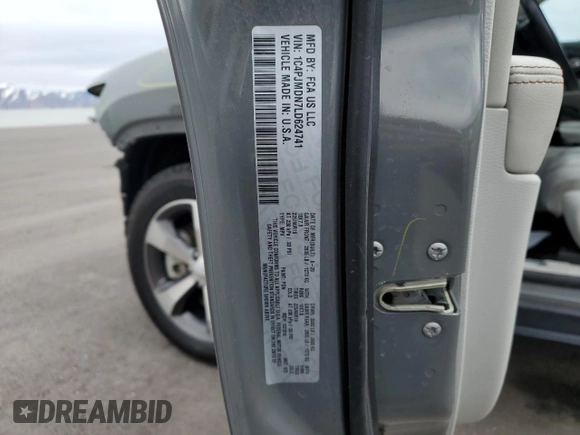 2020 Jeep Cherokee Limited with VIN 1C4PJMDN7LD624741, listed as a Copart auction lot 50826765 with 63,750 mi miles and Salvage title. Bid and sale history available at DreamBid. Image 13.
