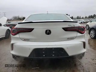 2024 Acura TLX w/A-Spec Package with VIN 19UUB6F54RA000075, listed as a Copart auction lot 43120325 with 9,995 mi miles and Salvage Title. Bid and sale history available at carsss.com. Image 6.