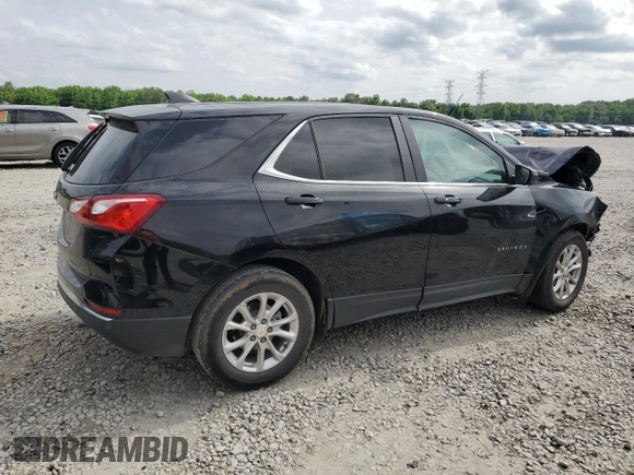 2021 Chevrolet Equinox LT with VIN 3GNAXKEV8ML312518, listed as a Copart auction lot 57049945 with Not provided miles and Salvage title. Bid and sale history available at DreamBid. Image 3.