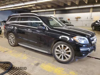 2015 Mercedes-Benz GL-Class GL 450 with VIN 4JGDF6EE7FA570776, listed as a Copart auction lot 82875623 with 104,115 mi miles. Bid and sale history available at carsss.com. Image 4.
