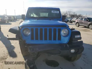 2022 Jeep Wrangler Unlimited Sport with VIN 1C4HJXDN8NW173946, listed as a Copart auction lot 89025355 with Not Provided miles and Salvage Title. Bid and sale history available at DreamBid. Image 5.