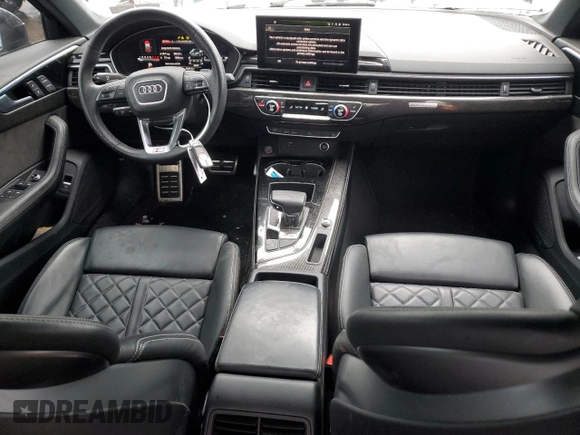 2021 Audi S4 Premium Plus with VIN WAUB4AF49MA020662, listed as a Copart auction lot 44776105 with 47,620 mi miles and Salvage Title. Bid and sale history available at carsss.com. Image 8.