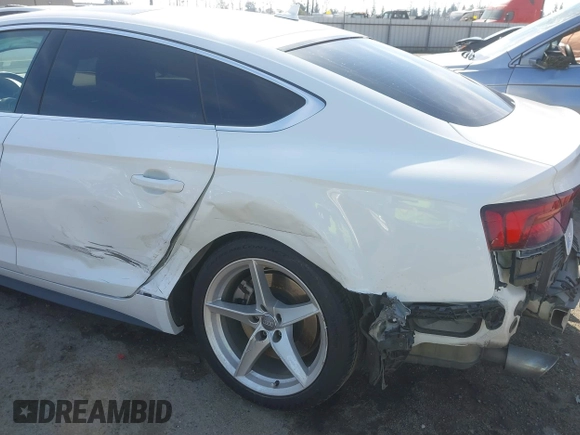 2019 Audi A5 Sportback Premium with VIN WAUDNCF55KA023971, listed as a IAAI auction lot 41590436 with 78,824 mi miles. Bid and sale history available at carsss.com. Image 6.