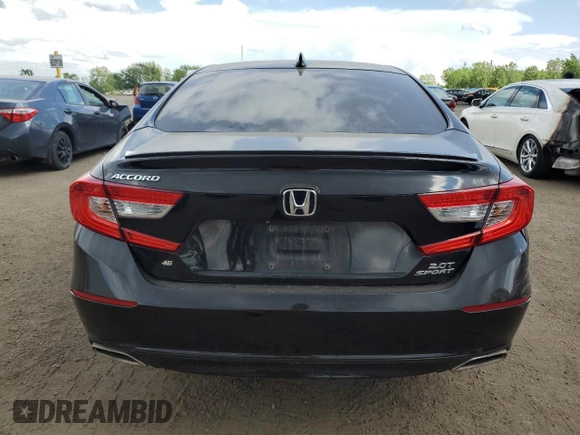 2019 Honda Accord Sport with VIN 1HGCV2F35KA802473, listed as a Copart auction lot 61715825 with 130,846 mi miles and Salvage title. Bid and sale history available at DreamBid. Image 6.