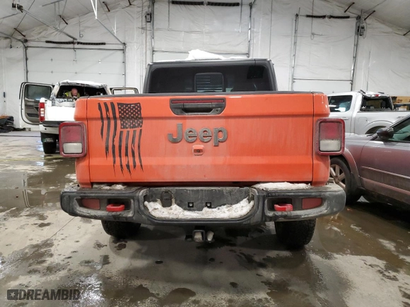 2023 Jeep Gladiator Rubicon with VIN 1C6JJTBG9PL581012, listed as a Copart auction lot 44512095 with 19,969 mi miles and Non Repairable. Bid and sale history available at carsss.com. Image 6.