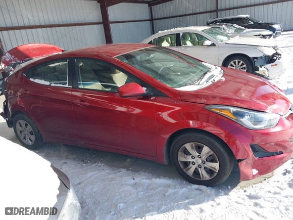 2016 Hyundai Elantra SE with VIN 5NPDH4AE9GH768763, listed as a IAAI auction lot 41155724 with 161,070 mi miles. Bid and sale history available at carsss.com. Image 14.