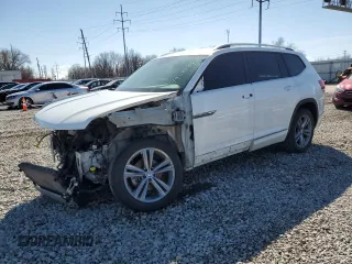 2018 Volkswagen Atlas SE z VIN 1V2PR2CA4JC517935, wystawiony jako Copart lot #49287465 z przebiegiem 88 907 mil mil oraz Szkoda całkowita • Salvage title. Historia ofert i sprzedaży dostępna na DreamBid. Obrazek 1.