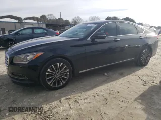 2015 Hyundai Genesis 3.8L with VIN KMHGN4JE3FU052415, listed as a Copart auction lot 43049925 with 251,347 mi miles and Salvage Title. Bid and sale history available at carsss.com. Image 1.