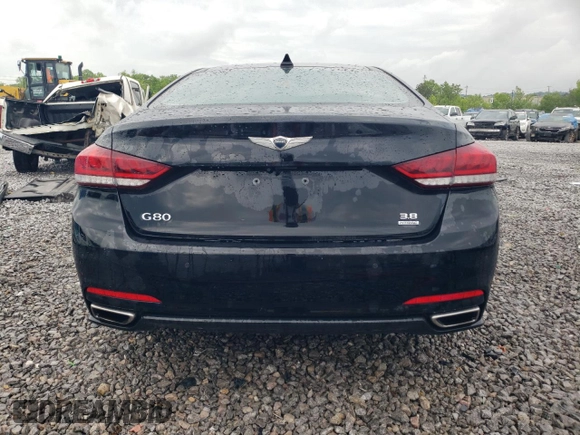 2017 Genesis G80 3.8L with VIN KMHGN4JE7HU201735, listed as a Copart auction lot 54178545 with 153,537 mi miles and Salvage title. Bid and sale history available at DreamBid. Image 6.