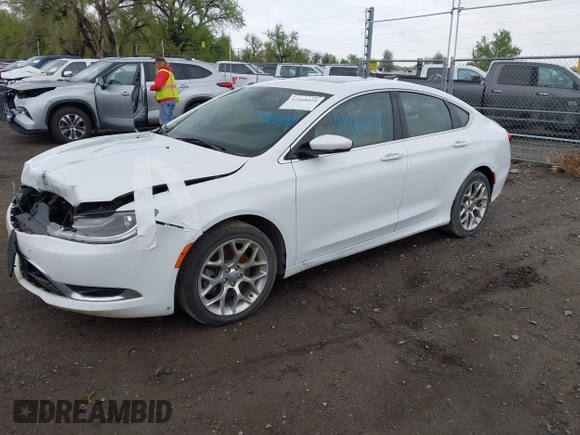 2015 Chrysler 200 C with VIN 1C3CCCEG3FN543757, listed as a IAAI auction lot 41468410 with 145,041 mi miles. Bid and sale history available at carsss.com. Image 20.