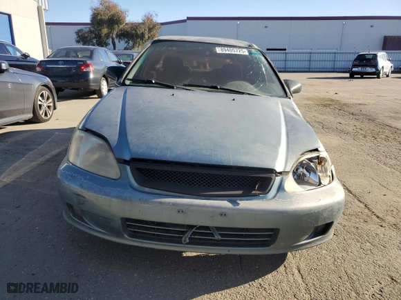 2000 Honda Civic VP with VIN 2HGEJ6615YH505899, listed as a Copart auction lot 89405725 with 181,490 mi miles and Salvage Title. Bid and sale history available at carsss.com. Image 5.