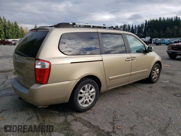 2006 Kia Sedona LX with VIN KNDMB233866080327, listed as a Copart auction lot 74601084 with 219,974 mi miles and Salvage Title. Bid and sale history available at carsss.com. Image 3.