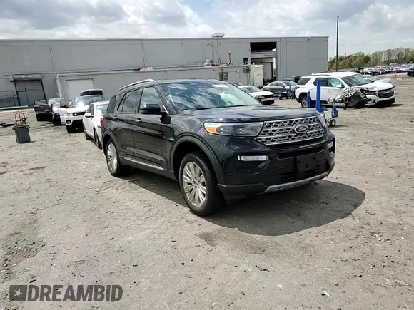 2022 Ford Explorer Limited with VIN 1FMSK8FH1NGB65774, listed as a Copart auction lot 53187045 with 18,464 mi miles and Salvage title. Bid and sale history available at DreamBid. Image 12.