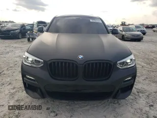 2020 BMW X4 xDrive30i with VIN 5UX2V1C06L9B44021, listed as a Copart auction lot 43767425 with 55,327 mi miles and Salvage Title. Bid and sale history available at carsss.com. Image 5.