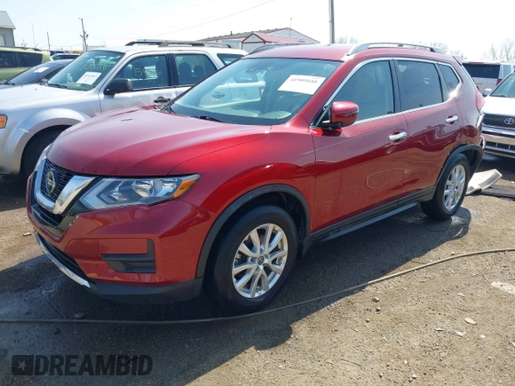 2019 Nissan Rogue SV with VIN 5N1AT2MT3KC721034, listed as a IAAI auction lot 41909688 with 27,054 mi miles and . Bid and sale history available at DreamBid. Image 17.