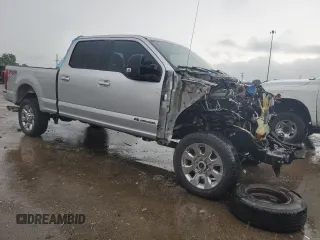 2017 Ford F-250 Lariat with VIN 1FT7W2BT9HEB34178, listed as a Copart auction lot 56340805 with Not provided miles and Salvage title. Bid and sale history available at DreamBid. Image 4.