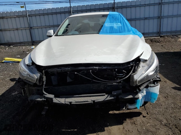 2017 Infiniti Q50 Red Sport 400 with VIN JN1FV7AR9HM870161, listed as a Copart auction lot 48852795 with 68,890 mi miles and Salvage title. Bid and sale history available at DreamBid. Image 5.