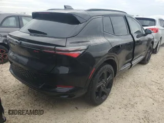 2024 Chevrolet Equinox EV RS z VIN 3GN7DPRR2RS222582, wystawiony jako Copart lot #79703914 z przebiegiem 1129 mil mil oraz Szkody całkowita. Historia ofert i sprzedaży dostępna na DreamBid. Obrazek 3.