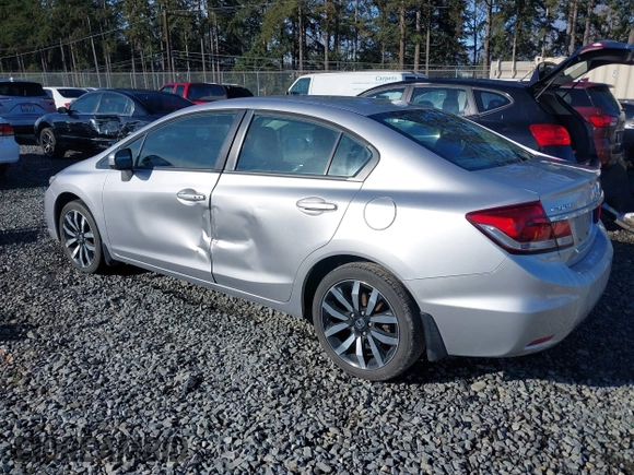 2015 Honda Civic Sedan EX-L with VIN 19XFB2F91FE205512, listed as a IAAI auction lot 41849708 with 122,947 mi miles. Bid and sale history available at carsss.com. Image 3.