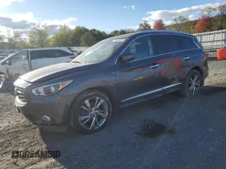 2013 Infiniti JX35 with VIN 5N1AL0MM1DC353646, listed as a Copart auction lot 76325414 with 153,412 mi miles and Clean Title. Bid and sale history available at carsss.com. Image 1.