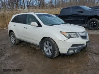 2012 Acura MDX with VIN 2HNYD2H20CH513994, listed as a Copart auction lot 43899855 with 0 mi miles and Clean Title. Bid and sale history available at carsss.com. Image 4.
