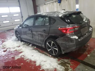 2022 Subaru Impreza Sport with VIN 4S3GTAM61N3704157, listed as a Copart auction lot 88740905 with 58,243 mi miles and Salvage Title. Bid and sale history available at carsss.com. Image 2.