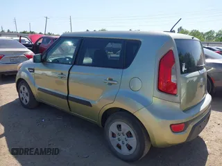 2013 Kia Soul with VIN KNDJT2A56D7606630, listed as a IAAI auction lot 42010848 with 120,050 mi miles and . Bid and sale history available at DreamBid. Image 3.