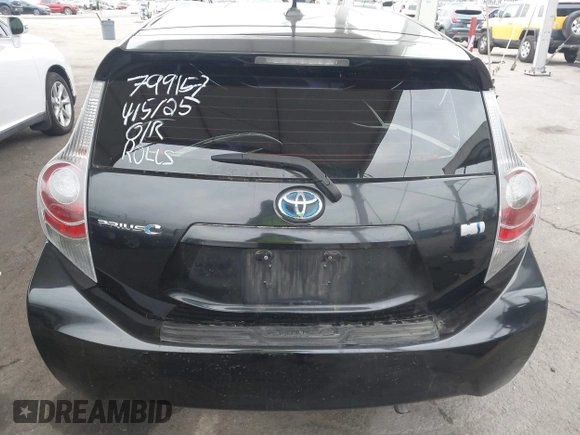 2012 Toyota Prius One with VIN JTDKDTB39C1021255, listed as a IAAI auction lot 42044059 with 190,989 mi miles. Bid and sale history available at carsss.com. Image 17.