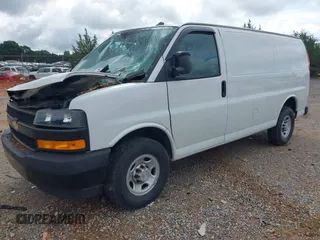 2019 Chevrolet Express Cargo with VIN 1GCWGAFG7K1372805, listed as a IAAI auction lot 42428224 with 23,949 mi miles and . Bid and sale history available at DreamBid. Image 21.