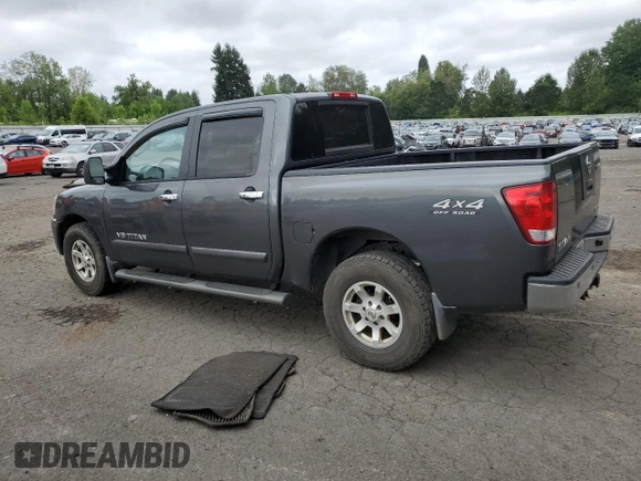 2007 Nissan Titan SE with VIN 1N6AA07B87N201924, listed as a Copart auction lot 60361425 with 167,659 mi miles and Salvage title. Bid and sale history available at DreamBid. Image 2.