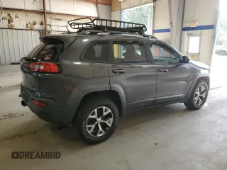 2014 Jeep Cherokee Trailhawk with VIN 1C4PJMBS6EW188531, listed as a Copart auction lot 50548105 with 108,081 mi miles and Salvage Title. Bid and sale history available at carsss.com. Image 3.