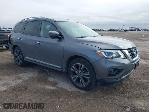 2018 Nissan Pathfinder SL with VIN 5N1DR2MN7JC678216, listed as a IAAI auction lot 41424767 with 94,139 mi miles. Bid and sale history available at carsss.com. Image 1.