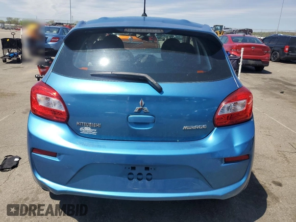 2017 Mitsubishi Mirage ES z VIN ML32A3HJ0HH015456, wystawiony jako Copart lot #54381915 z przebiegiem 51 715 mil mil oraz Szkoda całkowita • Salvage title. Historia ofert i sprzedaży dostępna na DreamBid. Obrazek 6.