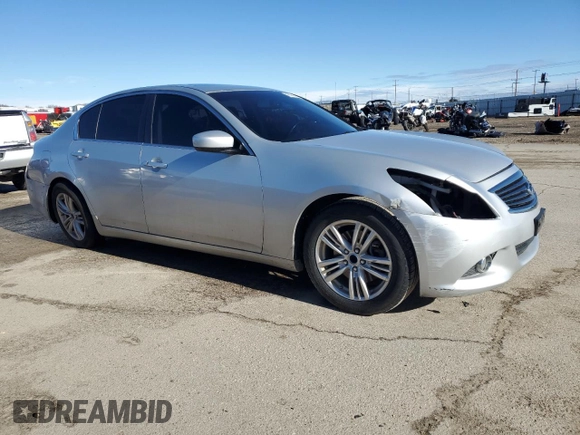 2013 Infiniti G37 Journey with VIN JN1CV6AP3DM713912, listed as a Copart auction lot 45978875 with 120,924 mi miles and Salvage title. Bid and sale history available at DreamBid. Image 4.